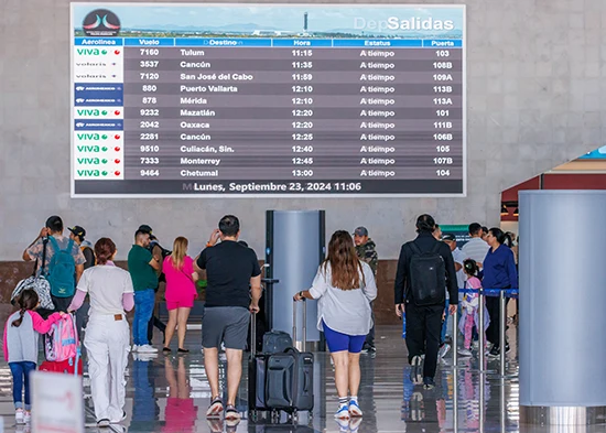 Pantallas con Información de Vuelos